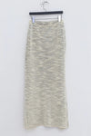 SWAYING/KNIT floating line slim long skirt SW23AW3B33 off-white